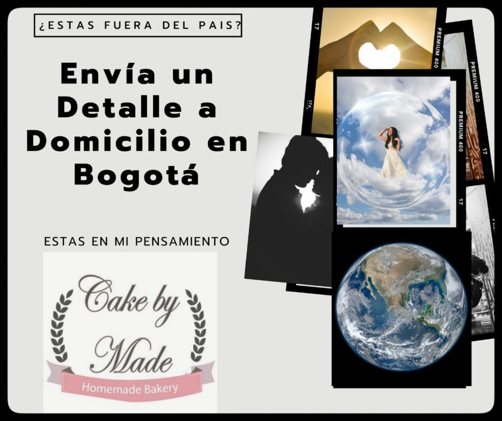 ¿Te encuentras fuera de Bogotá o del país? ¿estas en estados unidos, Francia Italia, España o Australia? Con Cake by Made puedes Enviar Bonitos detalles a domicilio en Bogotá, Como son Cupcakes tortas y anchetas con mensajes a tu gusto