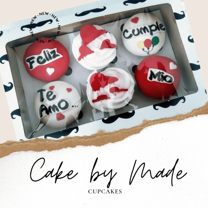 Feliz cumple Te amo cupcakes personalizados