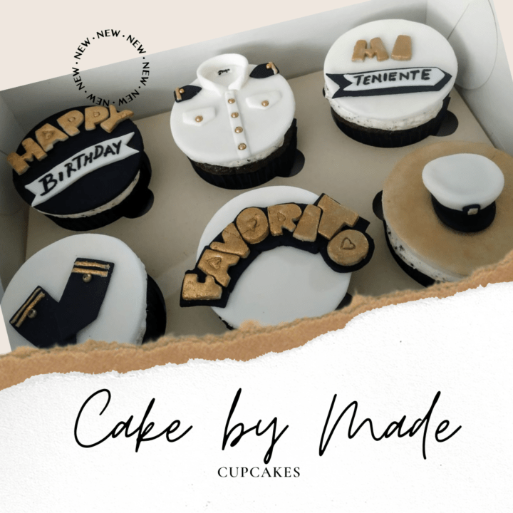 Un dia especial celébralo con estos cupcakes temáticos y decorados motivo Navy teniente de la armada Cake by made bogota