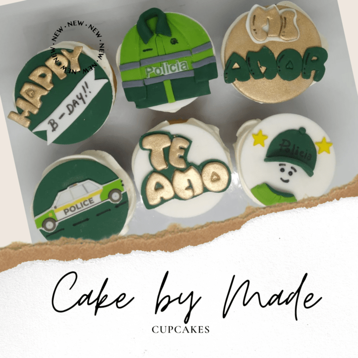 Policia nacional cupcakes corporativos en bogota