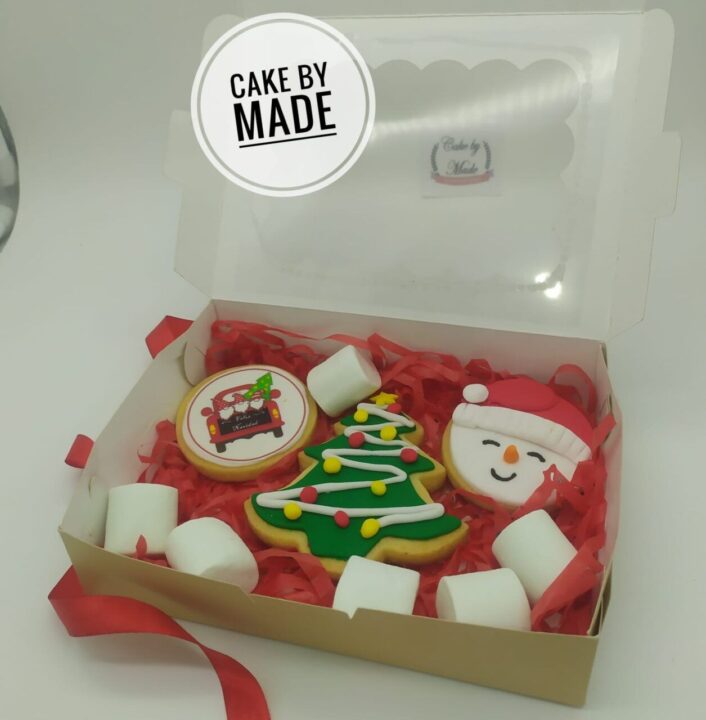 Galletas Personalizadas en Bogotá 134 Caja de Galletas decoradas de Navidad