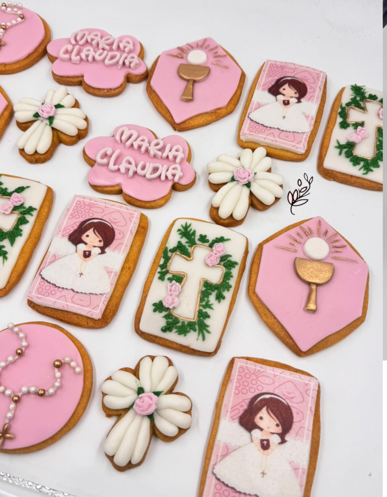 estas Lindas galletas decoradas motivo de primera comunión, son, En síntesis, una forma de expresión memorable para celebrar este importante evento