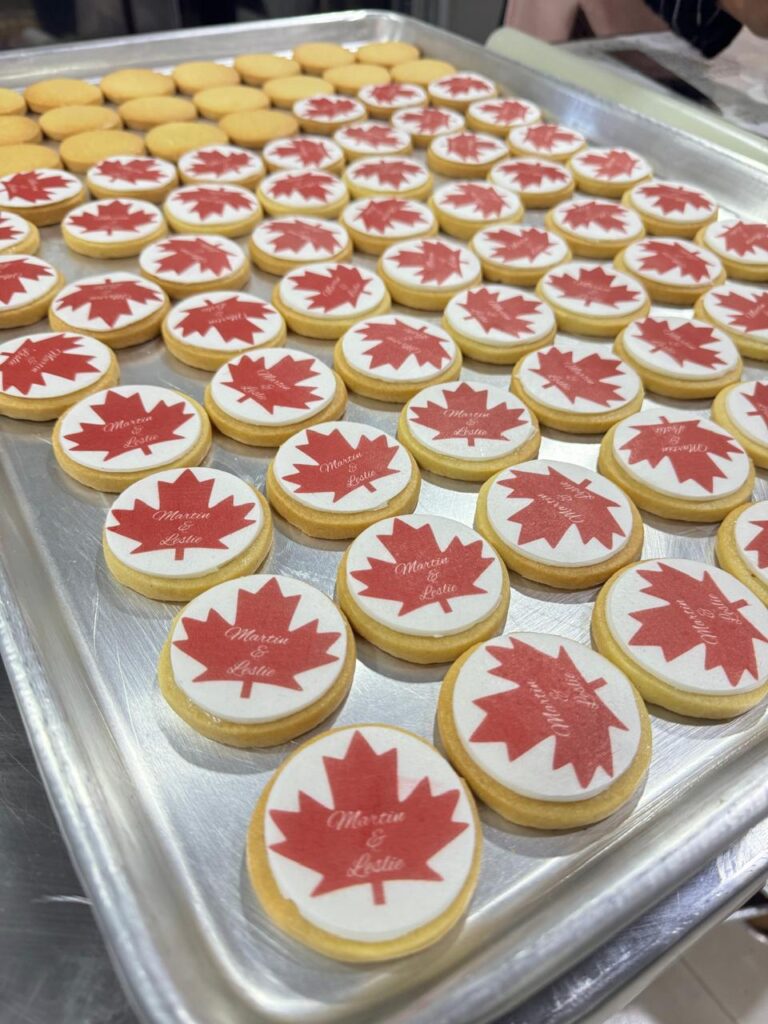 Galletas con símbolo de canada