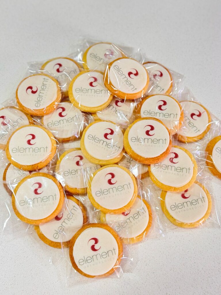 Galletas Personalizadas en Bogotá 85 Galletas redondas con logo de element