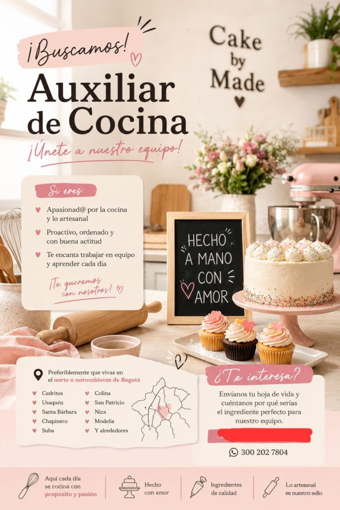 auxiliar pasteleria